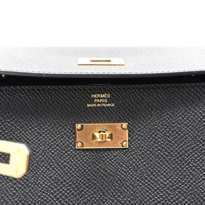 Hermes Epsom Kelly Wallet To Go Black 6 of 9