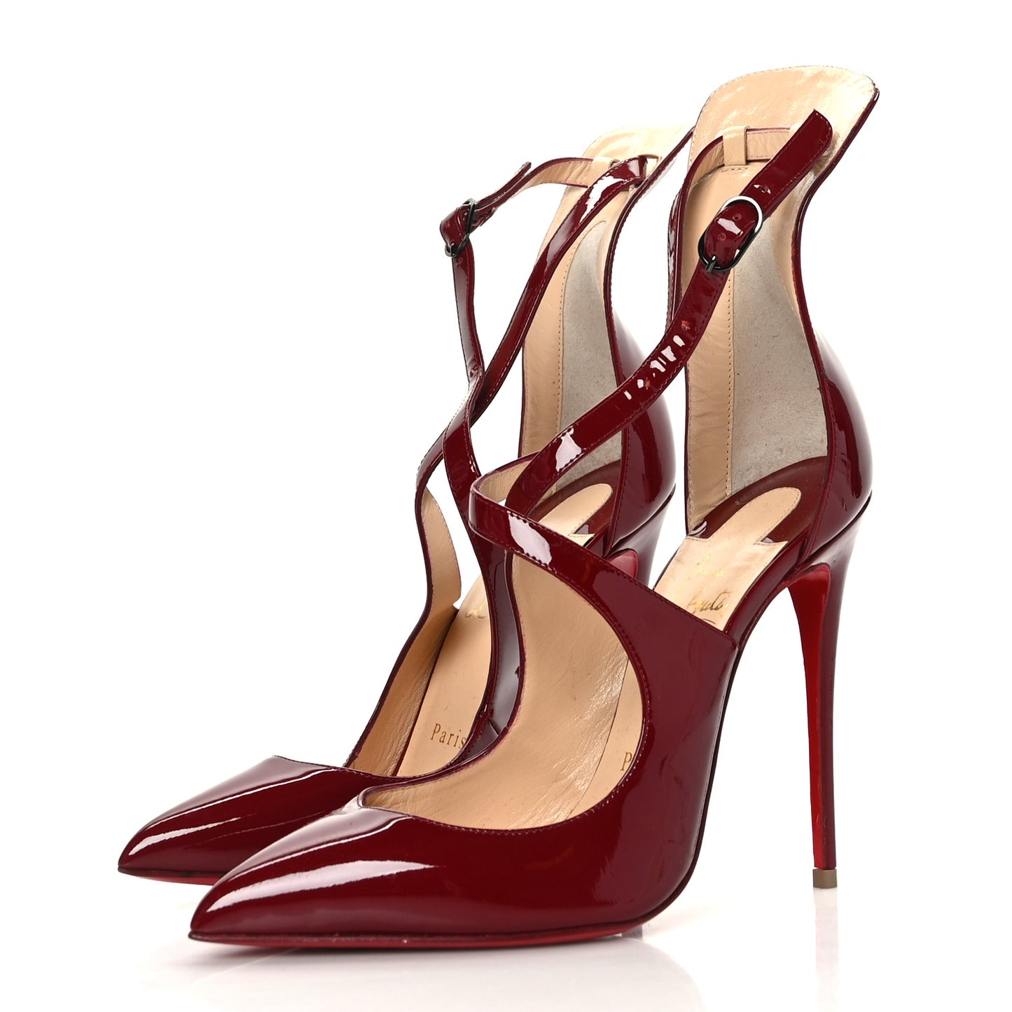 Patent Marlenarock 100 Pumps 36.5 Carmin