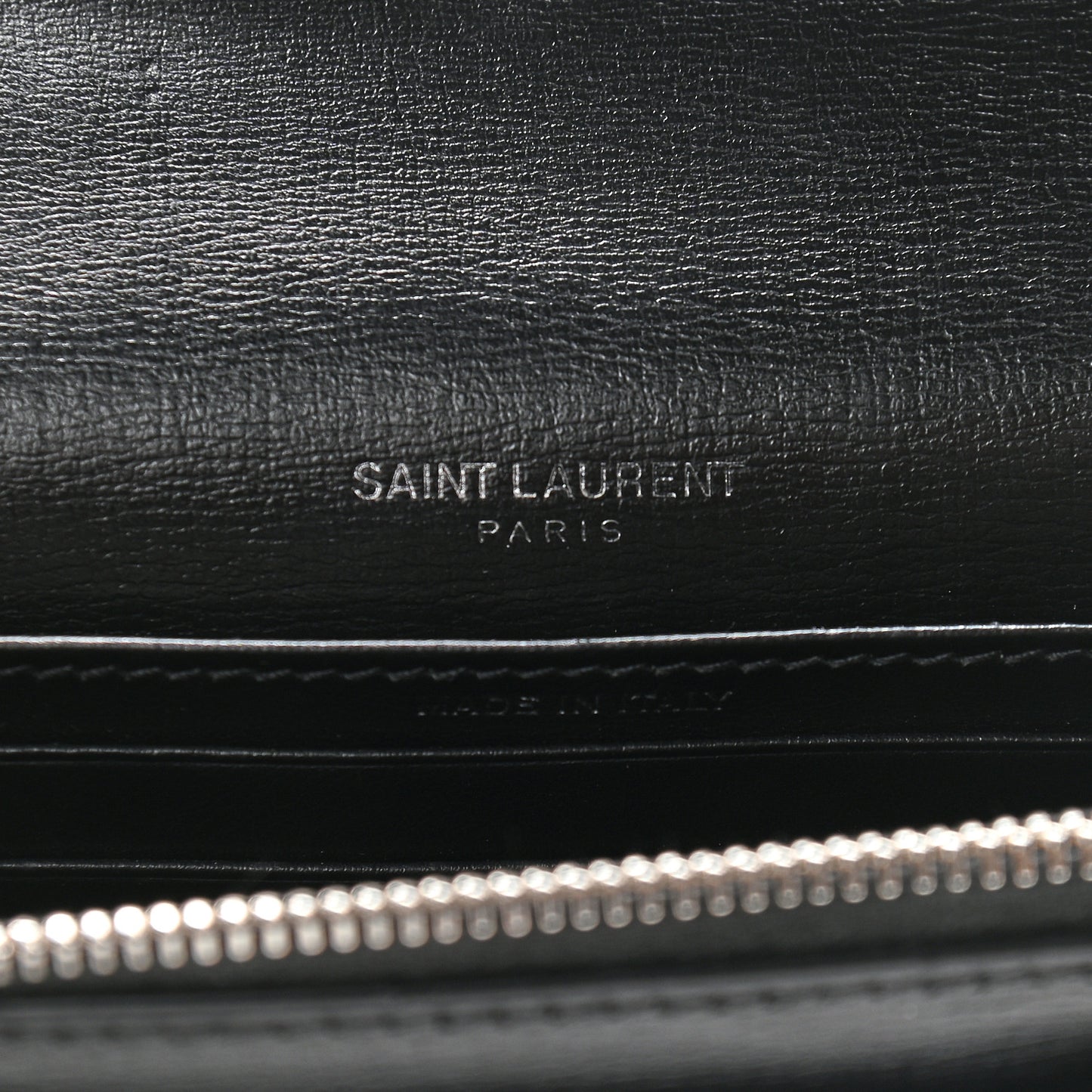 Calfskin Monogram Sunset Chain Wallet Black