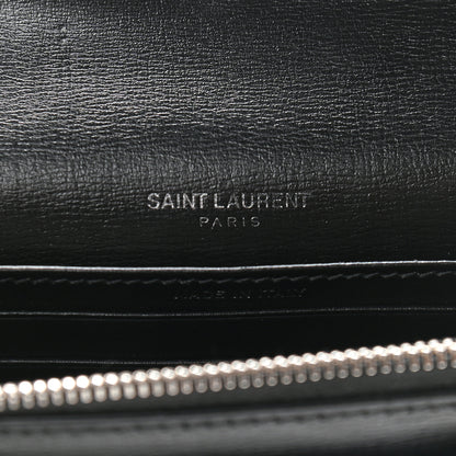 Saint Laurent Calfskin Monogram Sunset Chain Wallet Black 6 of 8