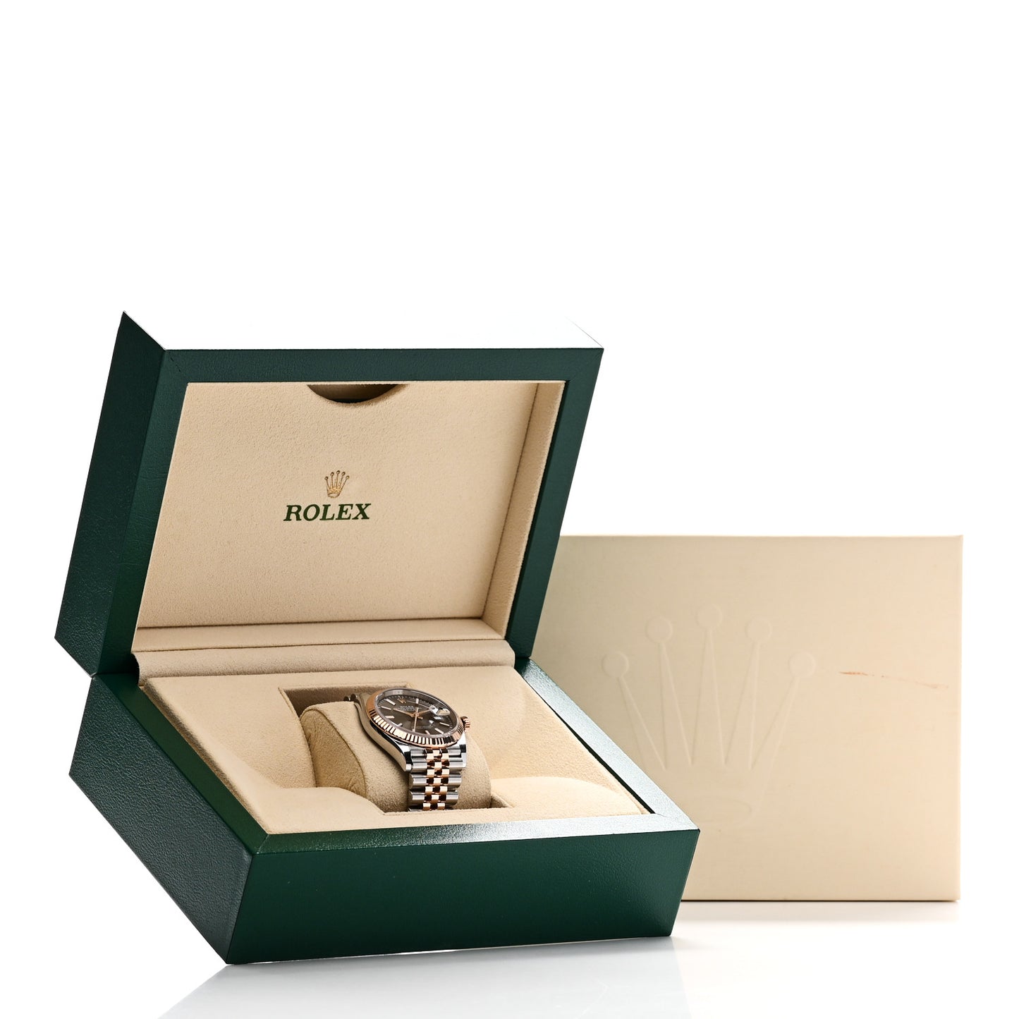 Stainless Steel 18K Everose Gold 36mm Oyster Perpetual Datejust Watch Slate 126231