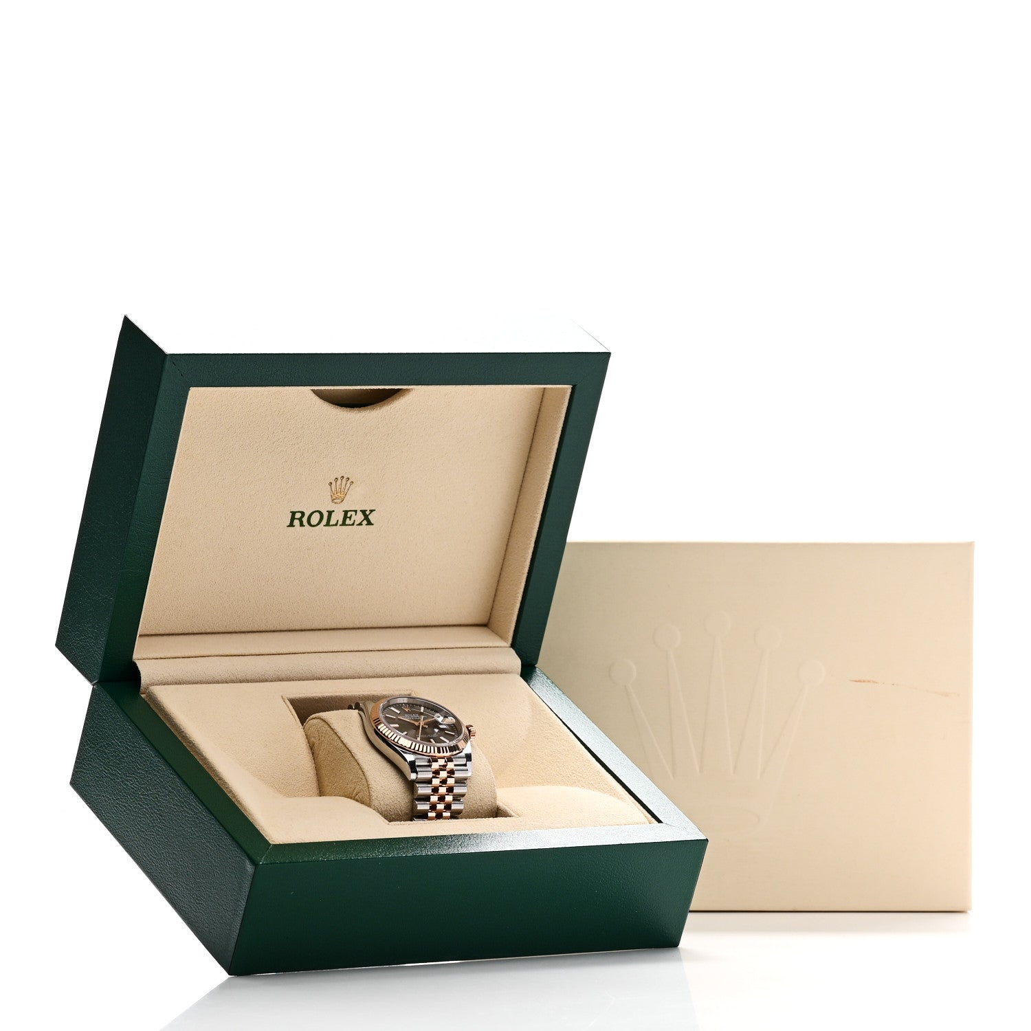 Rolex Stainless Steel 18K Everose Gold 36mm Oyster Perpetual Datejust Watch Slate 126231 5 of 5