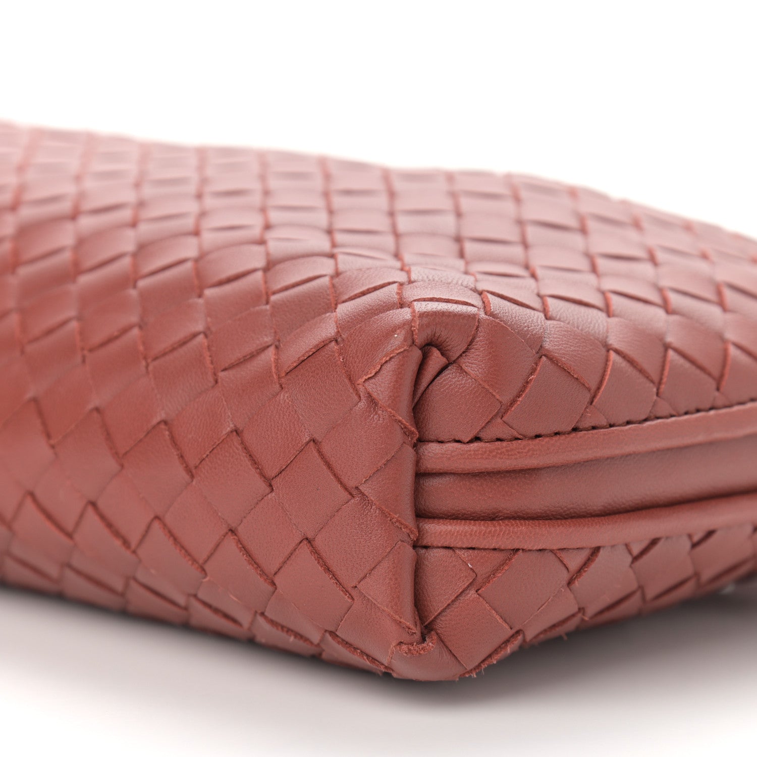 Bottega Veneta Nappa Intrecciato Nodini Crossbody Messenger Rose Pink 10 of 10