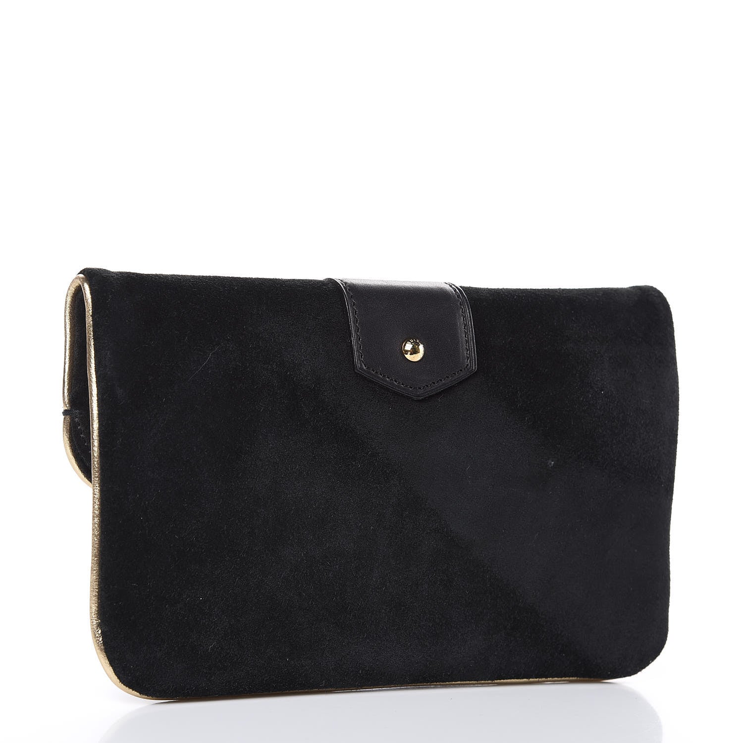 Louis Vuitton Suede SC Slim Clutch Coal 3 of 14