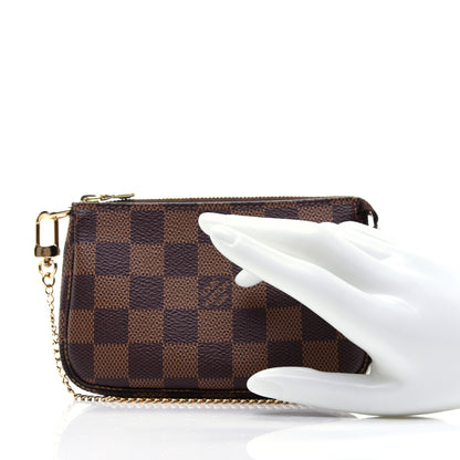 Louis Vuitton Damier Ebene Mini Pochette Accessories 2 of 12