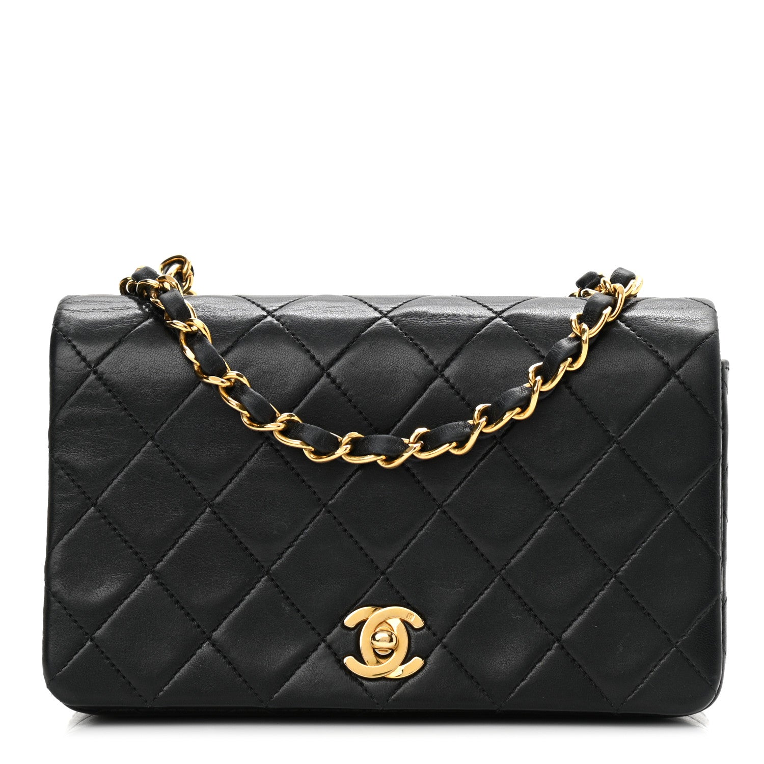 Chanel Lambskin Quilted Single Flap Black 1 of 9