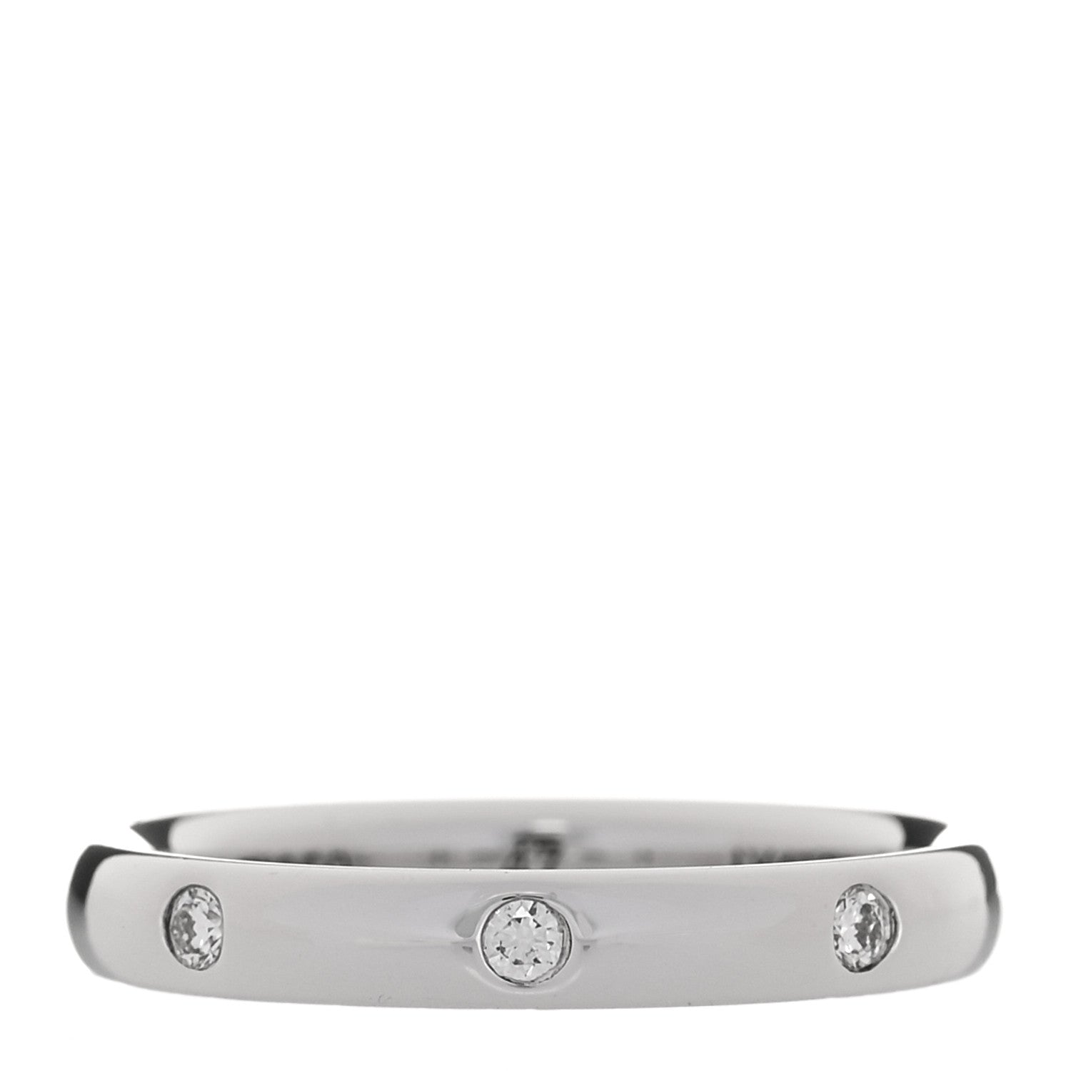 Van Cleef & Arpels Platinum Diamond Tendrement Etoiles Wedding Band Ring 47 4 1 of 5