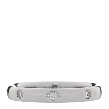 Van Cleef & Arpels Platinum Diamond Tendrement Etoiles Wedding Band Ring 47 4 1 of 5