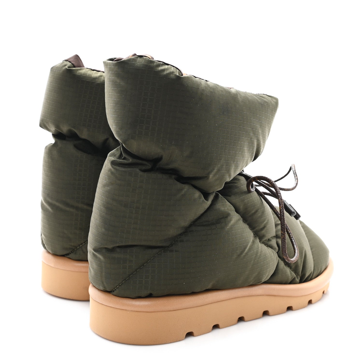 Louis Vuitton Nylon Monogram Pillow Comfort Ankle Boot 37 Khaki 5 of 8