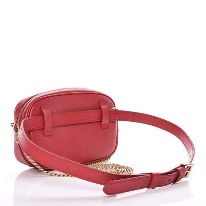 Prada Saffiano Lux Belt Bag Fuoco 7 of 12