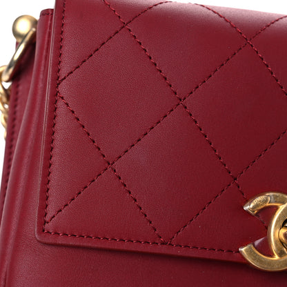 Chanel Calfskin Stitched Flap Red 13 of 14