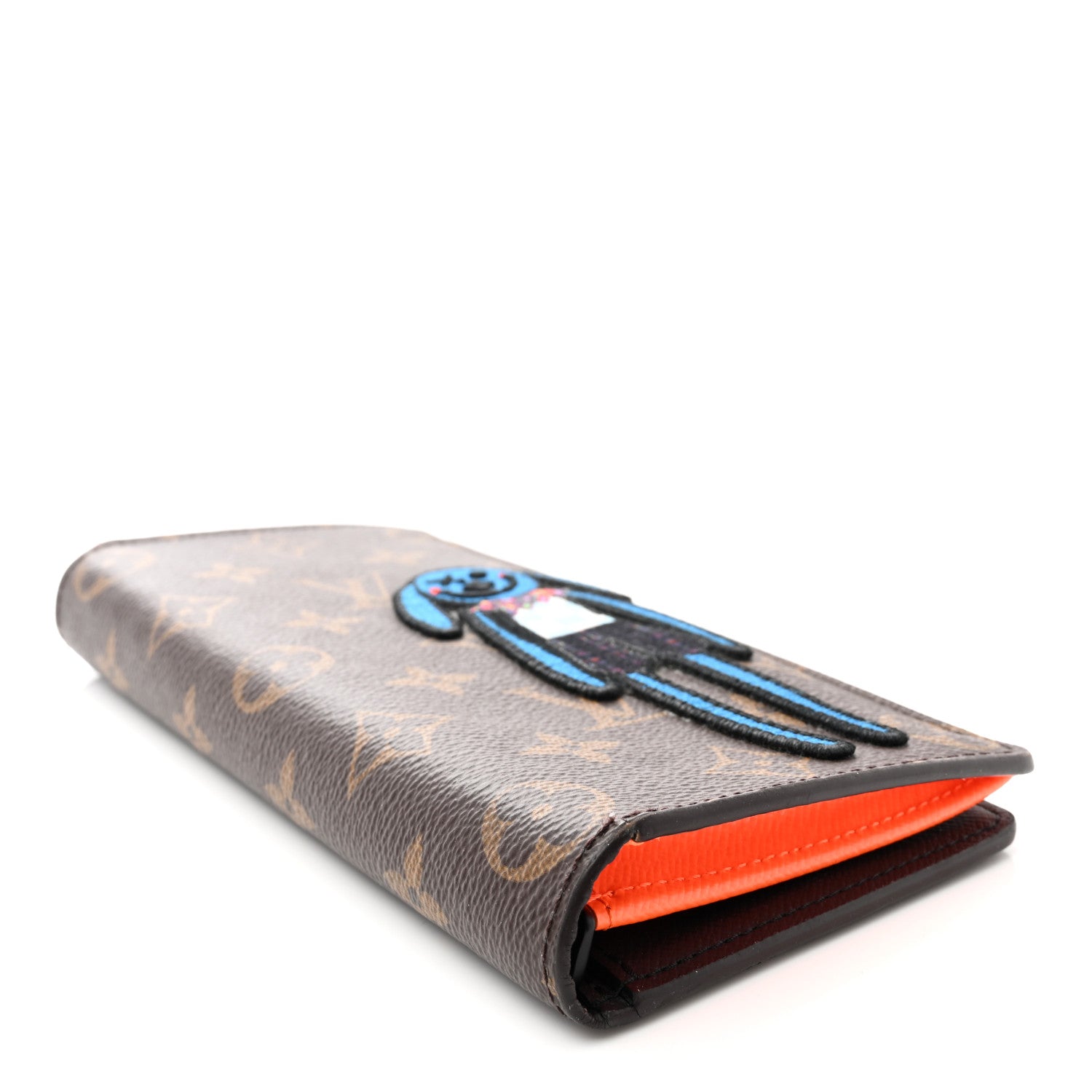 Louis Vuitton Monogram Embroidered Cartoon LV Friends Brazza Wallet 4 of 10