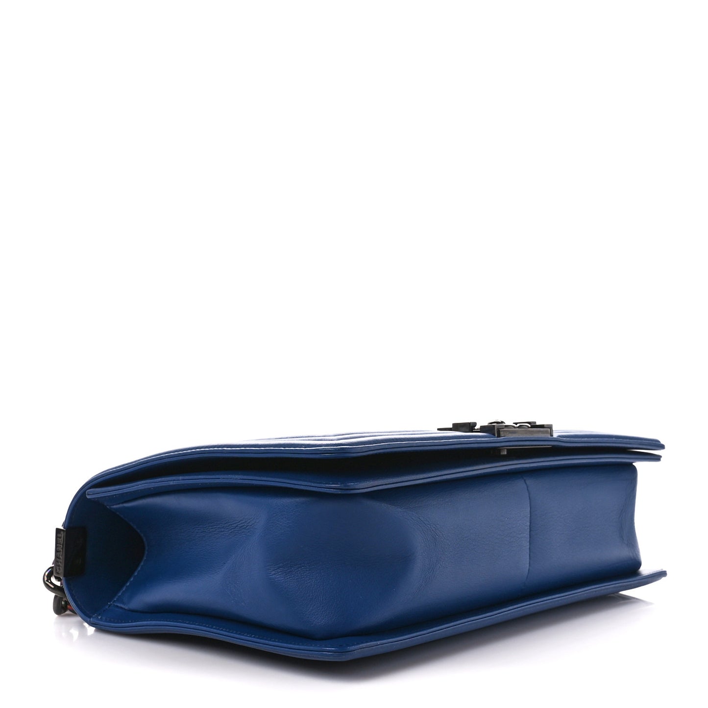 Calfskin Quilted New Medium Boy Flap Blue