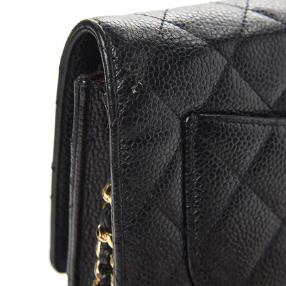 Chanel Caviar Quilted Wallet On Chain WOC Black 11 of 12