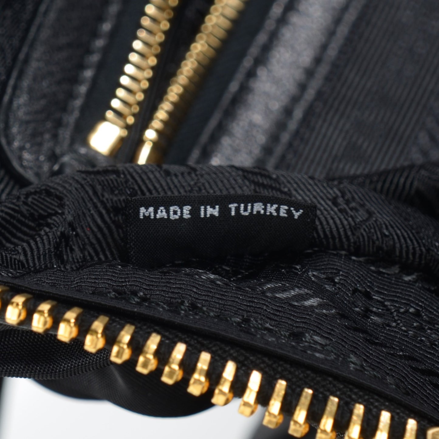 Tessuto Nylon Gaufre Shopping Satchel Black