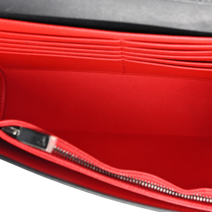 Christian Louboutin Calfskin Spikes Loubinthesky Paloma Clutch Black 5 of 12