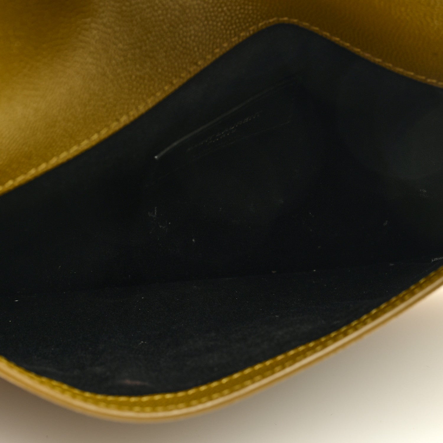 Saint Laurent Grain De Poudre Uptown Pouch Olive 5 of 6