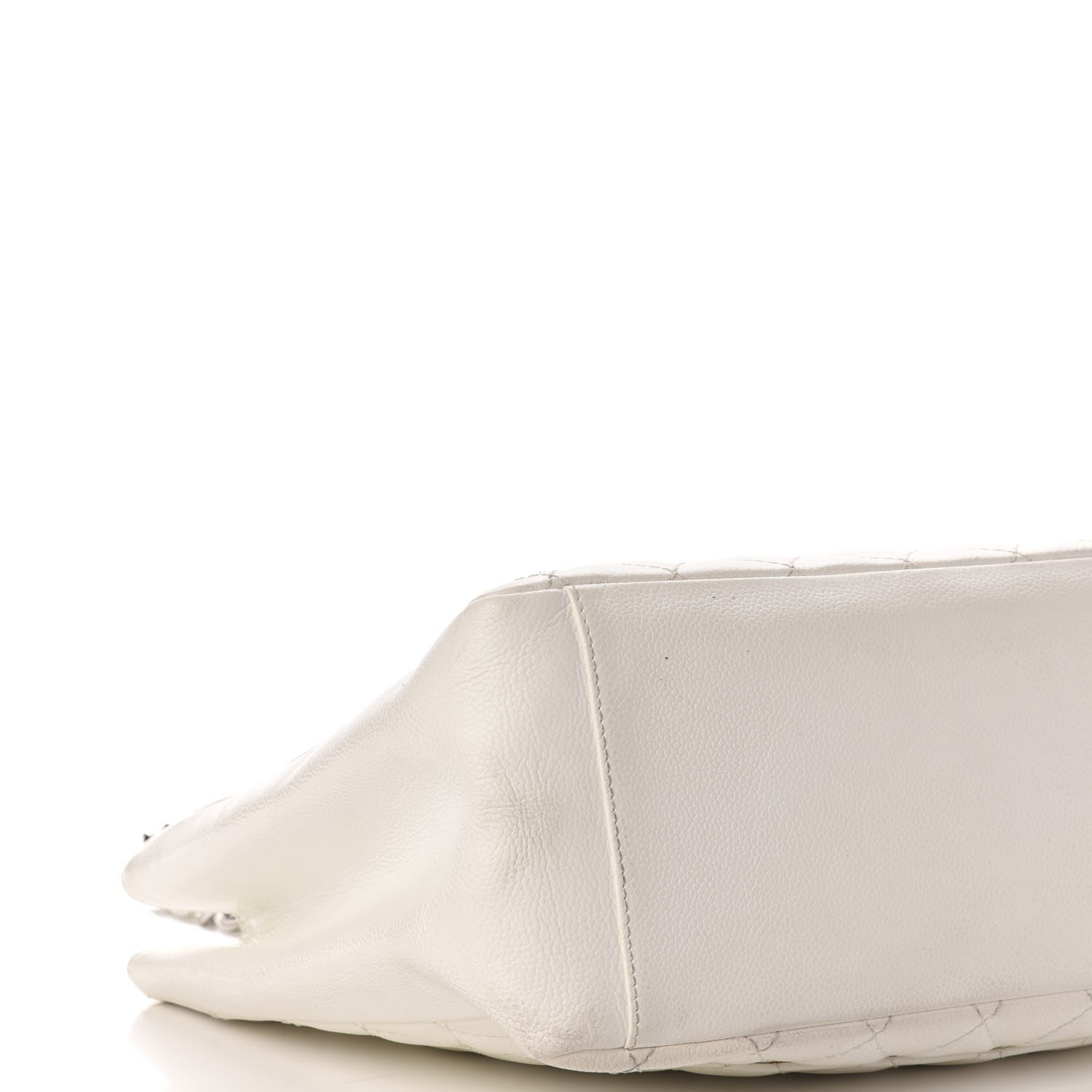 Chanel Caviar Quilted Grand Shopping Tote GST White 8 of 12