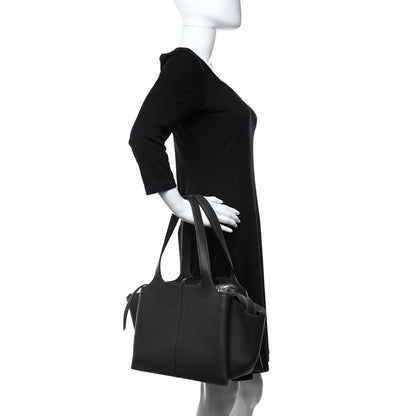 Celine Baby Grained Calfskin Small Tri-Fold Bag Anthracite 2 of 8