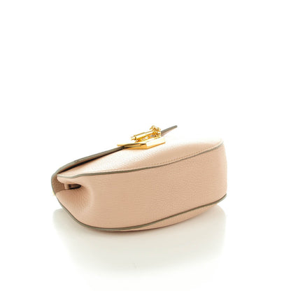Chloe Grained Lambskin Mini Drew Shoulder Bag Cement Pink 4 of 6