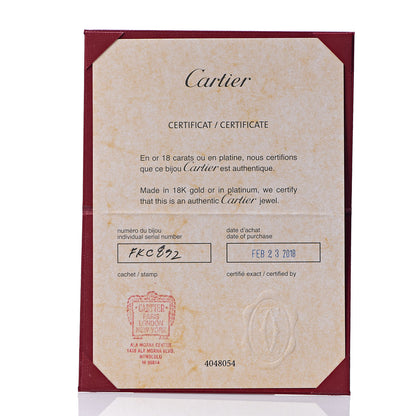 Cartier 18K White Gold Diamond 2.6mm LOVE Paved Band Ring 53 6.25 5 of 6