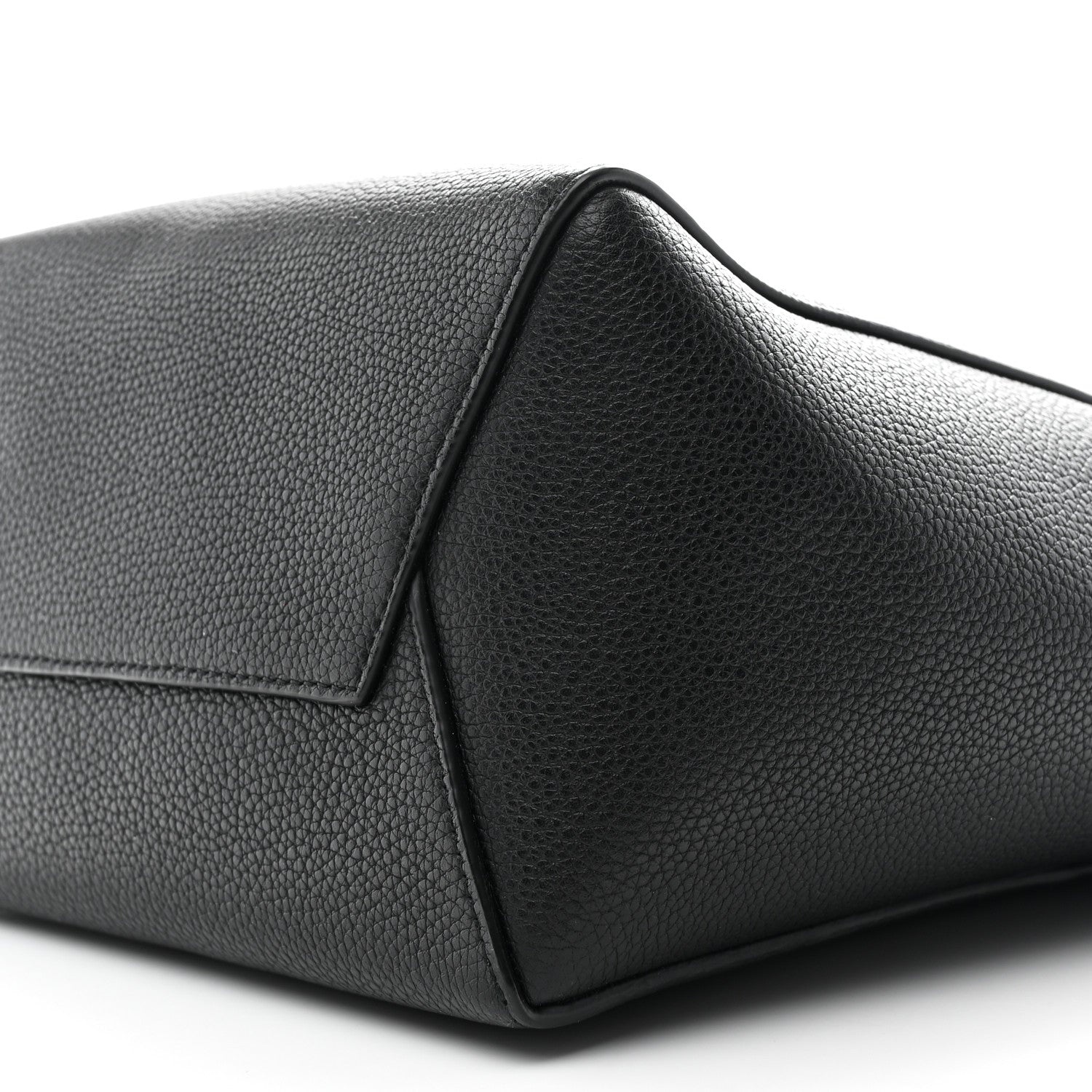 Celine Soft Grained Calfskin Small Sangle Bucket Bag Black 9 of 10