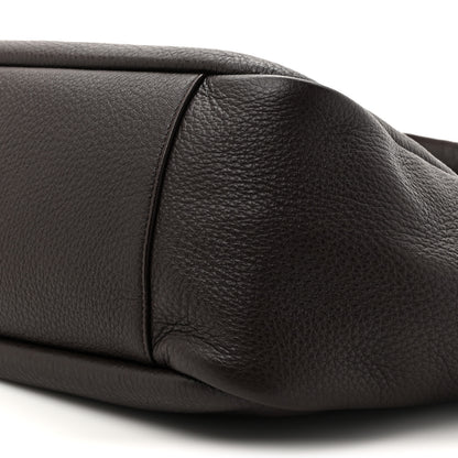 Saint Laurent Grained Deerskin Bea Tote Marron Fonce 8 of 9