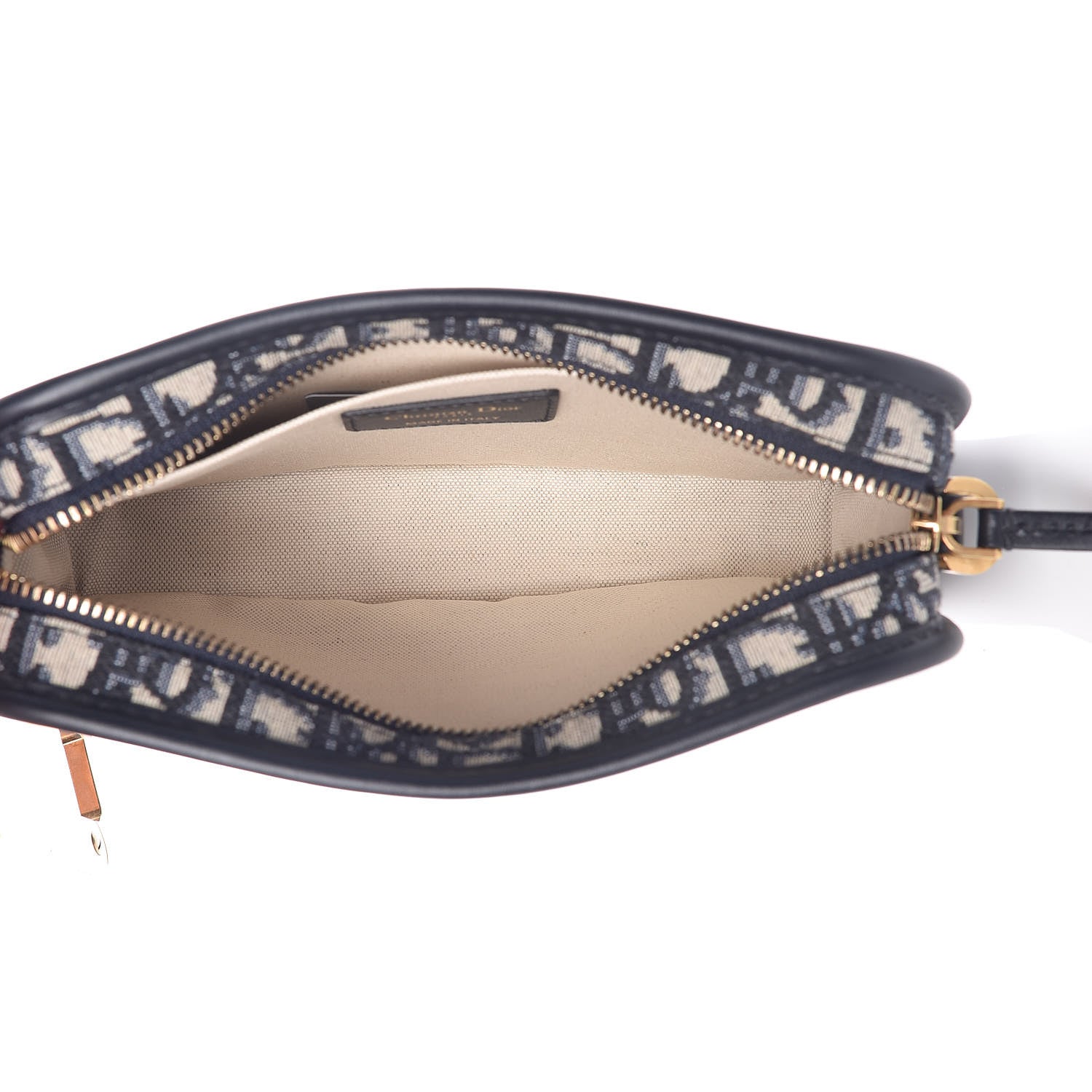 Christian Dior Oblique Diorquake Clutch Blue 5 of 9