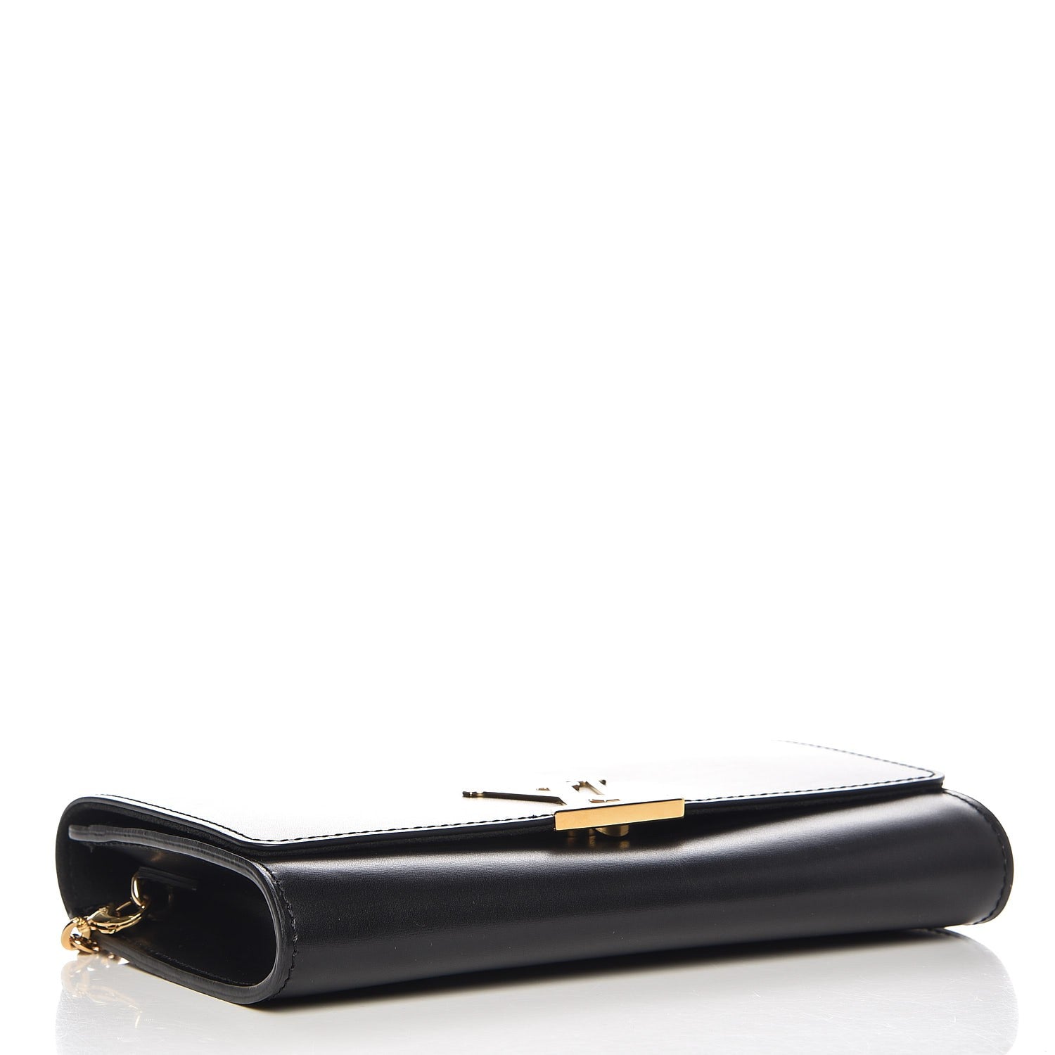 Louis Vuitton Calfskin Chain Louise GM Black 4 of 6