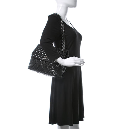 Chanel Vinyl Quilted In the Business Flap Bag Black 2 of 17