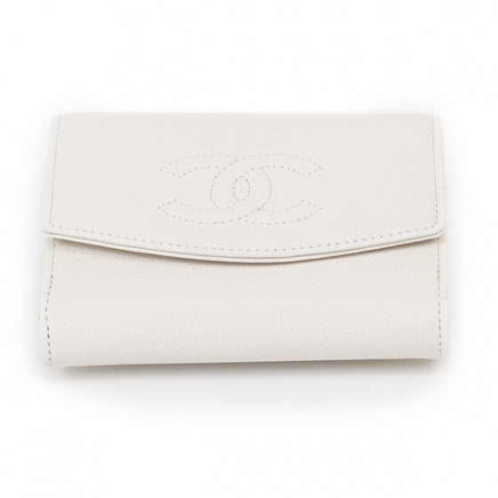 Caviar French Wallet White