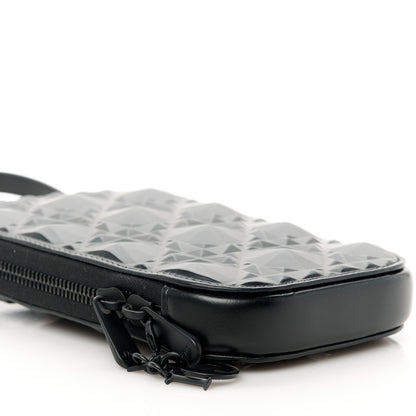 Christian Dior Calfskin Cannage Diamond Cannage Phone Holder Black 9 of 10
