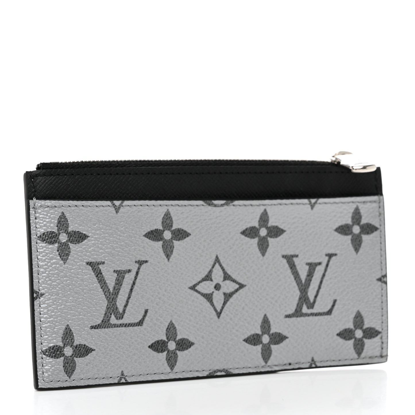 Metallic Taigarama Coin Card Holder Gunmetal Grey Black