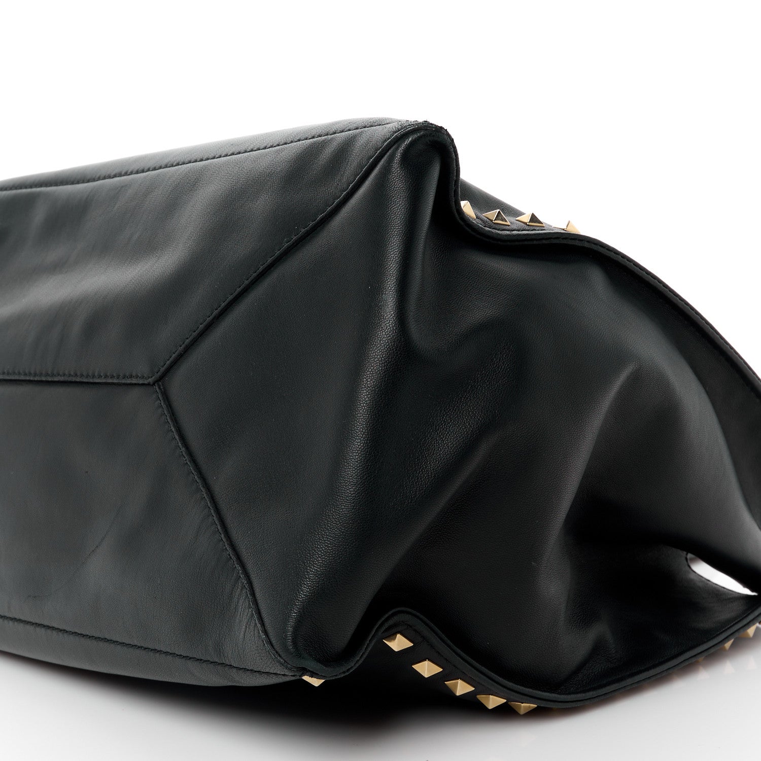 Valentino Garavani Nappa Medium Rockstud Soft Tote Black 14 of 17
