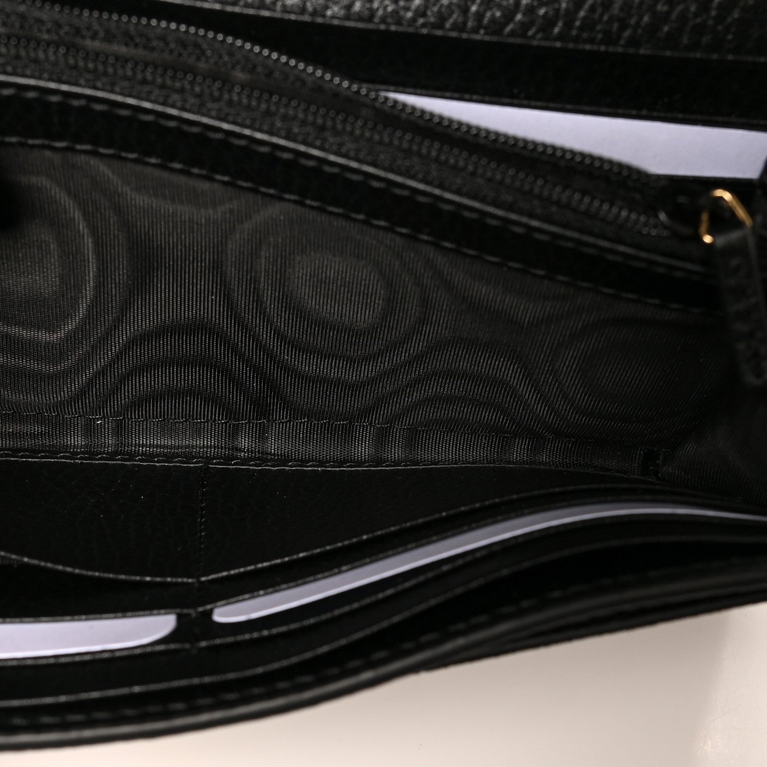 Gucci Dollar Calfskin GG Supreme Monogram GG Marmont Continental Wallet Black Beige Ebony 7 of 9