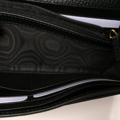 Gucci Dollar Calfskin GG Supreme Monogram GG Marmont Continental Wallet Black Beige Ebony 7 of 9