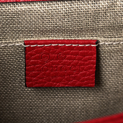 Gucci Dollar Calfskin Small Interlocking G Shoulder Bag Red 6 of 11