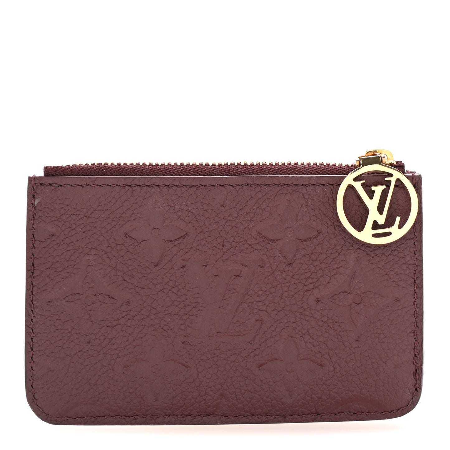 Empreinte Monogram Zipped Romy Card Holder Flamme
