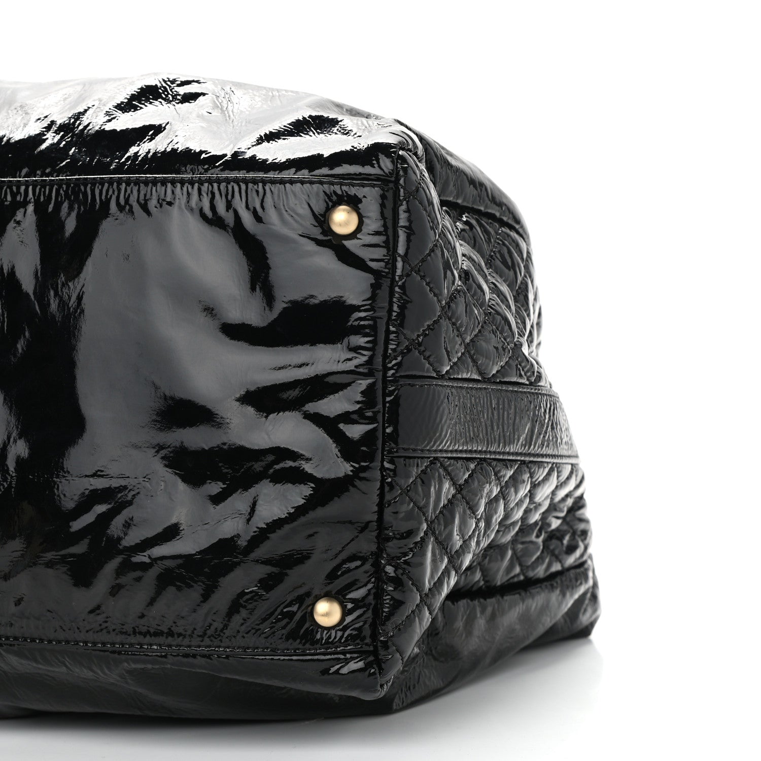 Chanel Vinyl XXL Rock and Chain Bowler Black 10 of 13