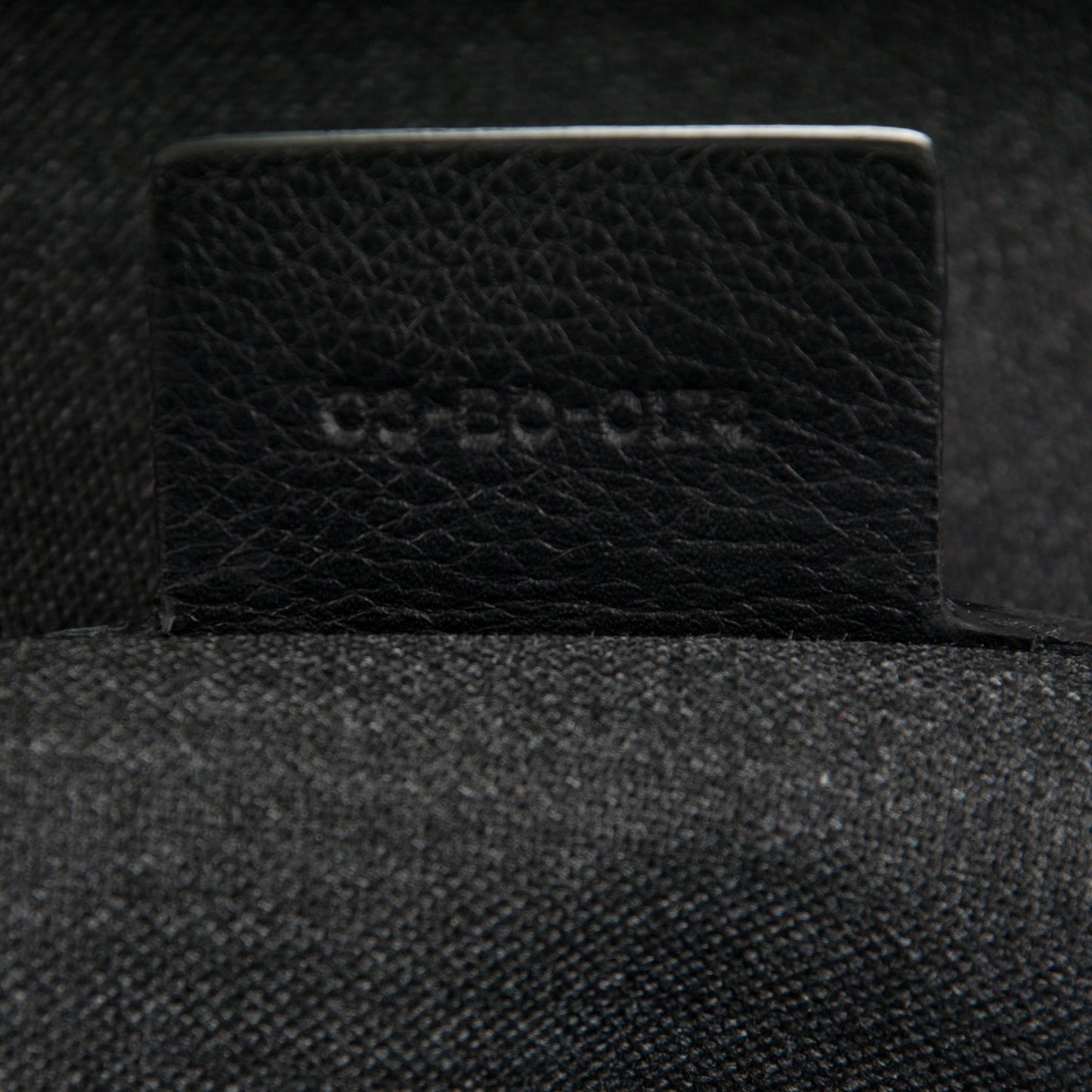 HOMME Calfskin Ribbed Briefcase Black