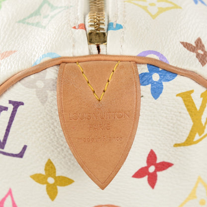 Louis Vuitton Monogram Multicolor Speedy 30 White 5 of 7