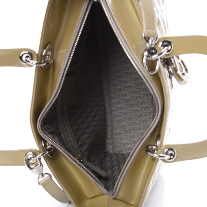 Christian Dior Patent Cannage Large Lady Dior Grey 6 of 8