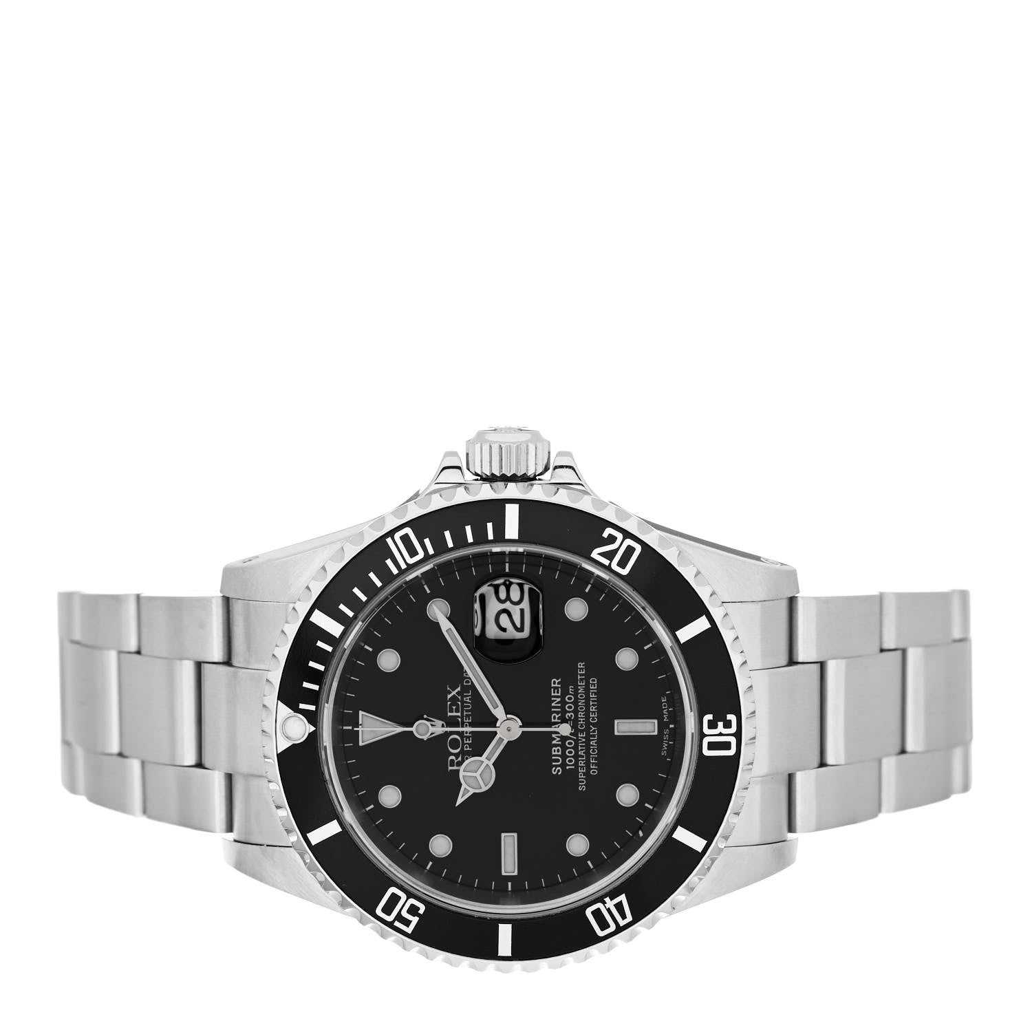 Rolex Stainless Steel 40mm Oyster Perpetual Submariner Date Watch Black 16610 2 of 4