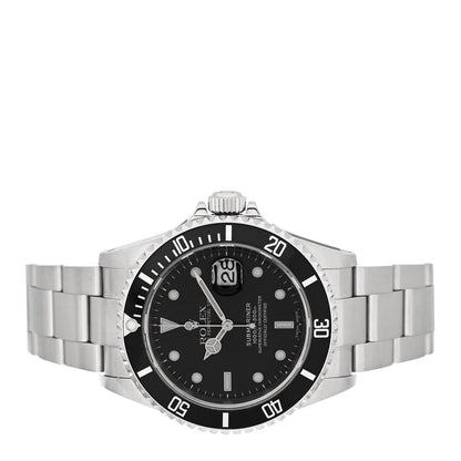 Rolex Stainless Steel 40mm Oyster Perpetual Submariner Date Watch Black 16610 2 of 4