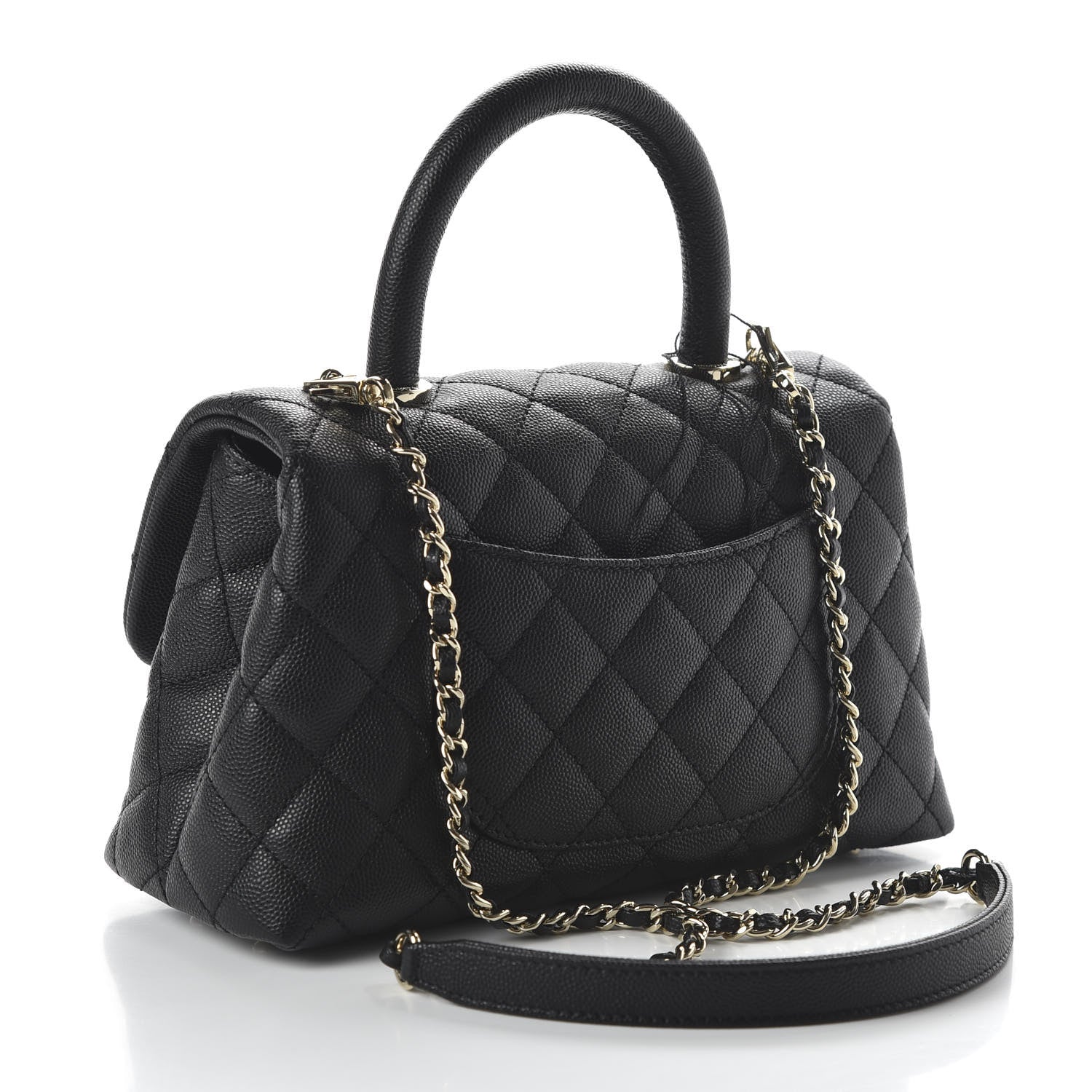 Chanel Caviar Quilted Mini Coco Handle Flap Black 3 of 11