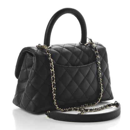 Chanel Caviar Quilted Mini Coco Handle Flap Black 3 of 11