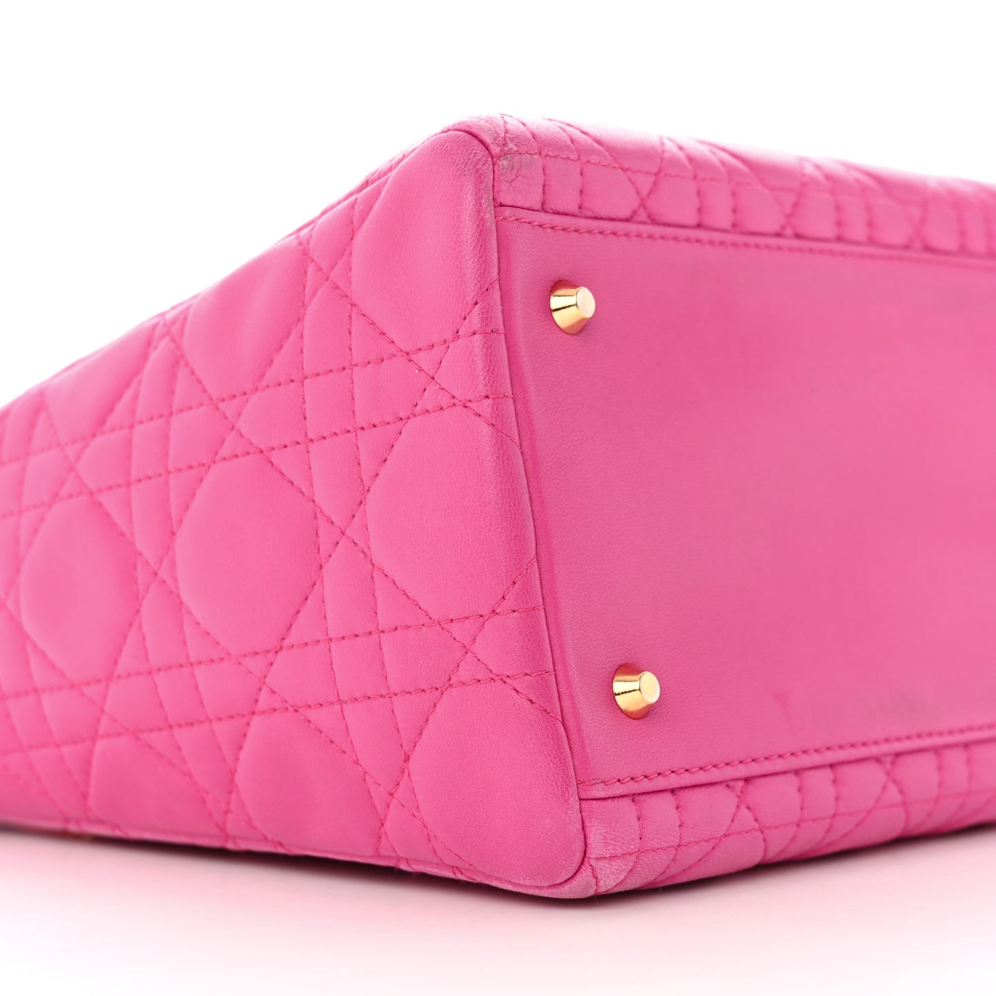 Lambskin Cannage Medium Lady Dior Pink