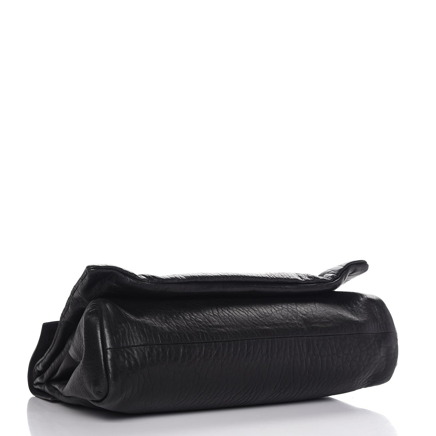 Saint Laurent Sheepskin Rive Gauche Hobo Black 4 of 10