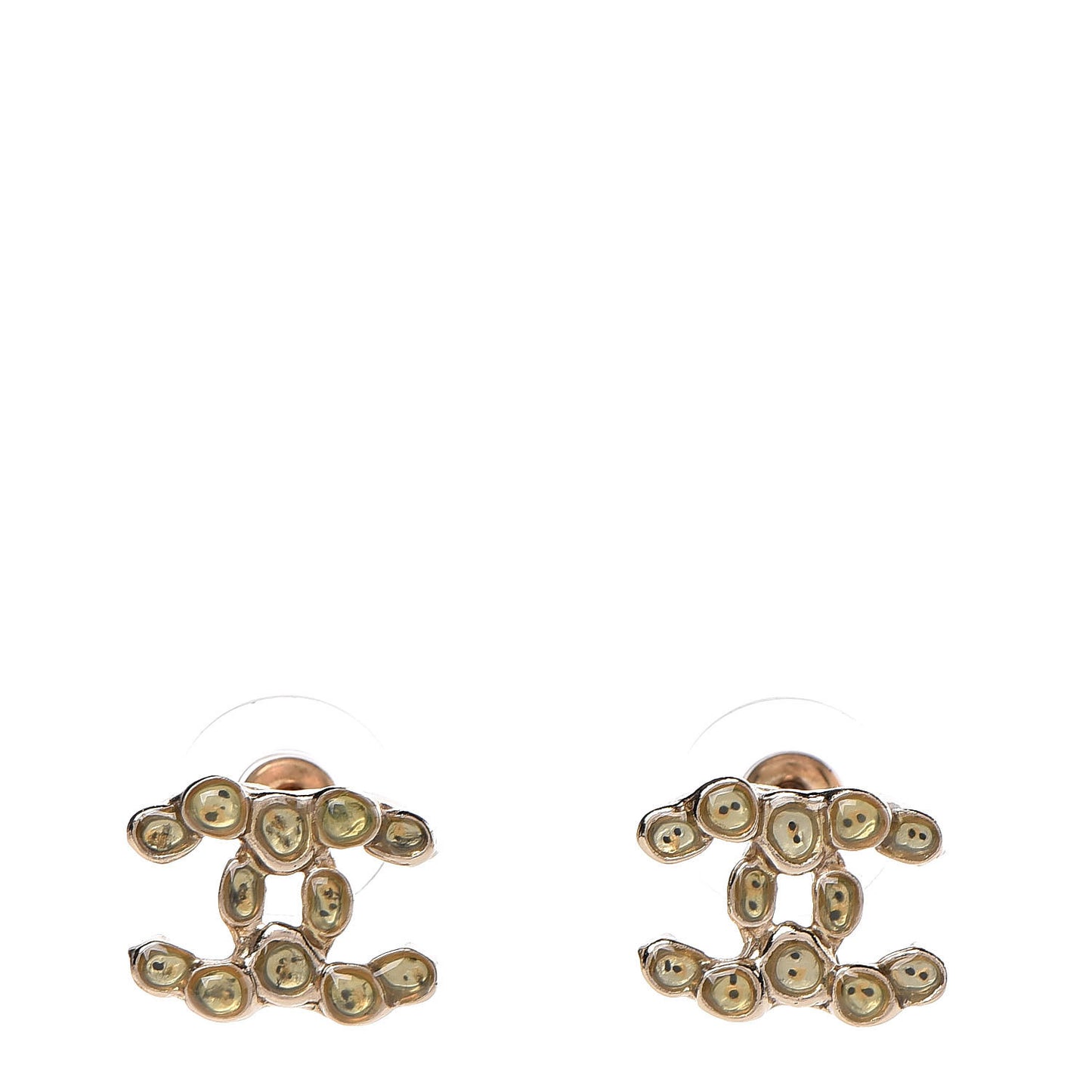 Gripoix CC Earrings Gold
