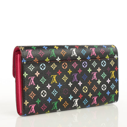 Louis Vuitton Monogram Multicolor Sarah Wallet NM Black Grenade 3 of 8